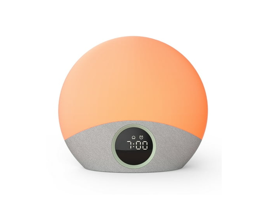 Momcozy Wake Up Light Baby Sound Machine, Adult White Noise Machine with Dimmable Night Light, 30 Soothing Sleep Sounds 7 Colors, Alarm Clock for Heav