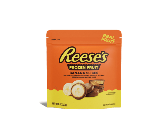 Reese’s Banana Slices in Milk Chocolate and Reese's Peanut Butter Chips, (Frozen) - 8 oz