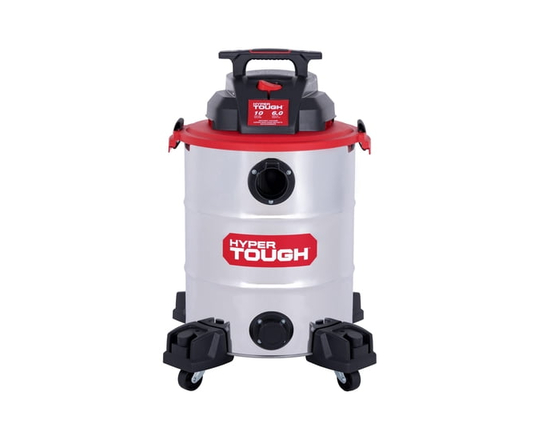 Hyper Tough 10 Gallon Stainless Steel Wet/Dry Vacuum - average