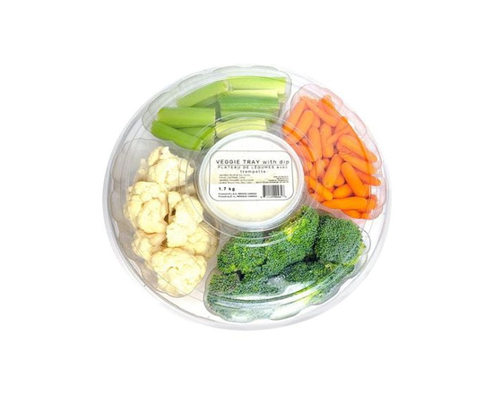Large Veggie Tray With Dip