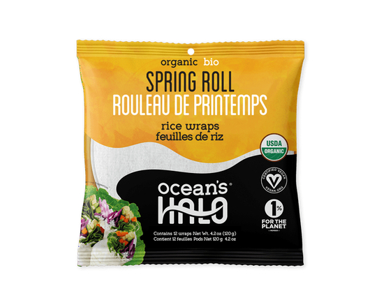 Ocean's Halo Organic Spring Roll Rice Paper Wraps, 120g - 120 g