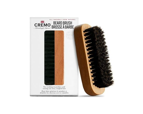 Cremo beard brush,100% Boar Bristle beard brush, ideal for grooming, shaping and styling beards of all sizes.