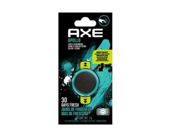 Axe Mini Vent Clip Car Air Freshener (Apollo Scent, 1 Pack) - CONT. NET. 17g