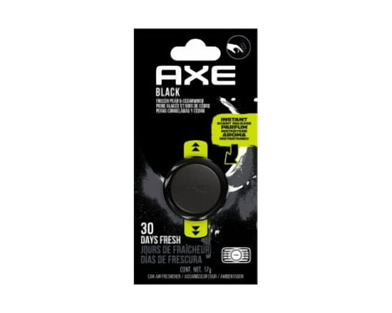 Axe Mini Vent Clip Car Air Freshener (Black Scent, 1 Pack)