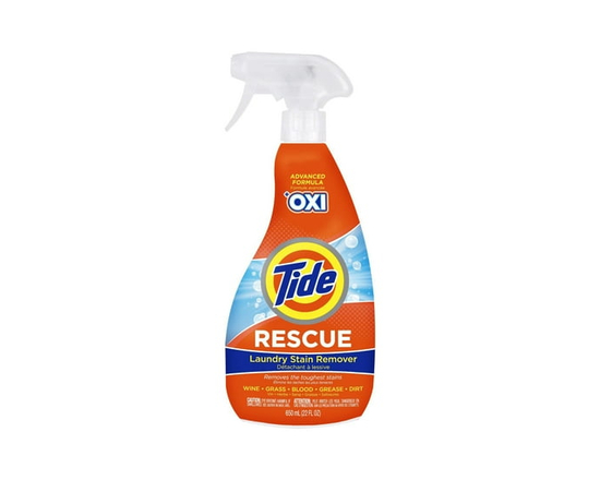 Tide Rescue Plus Oxi Laundry Stain Remover and Carpet Cleaning Spray and Wash, Spot Cleaner 650ml - 650 mL