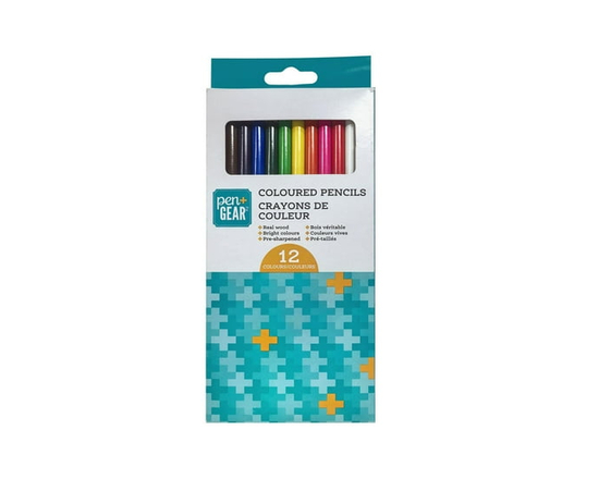 PEN+GEAR 12CT Colour Pencils in Window Paper Box