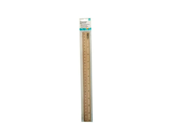 Règles en bois Pen + GEAR, 12 pouces (30 cm) – Emballées dans un sachet plastique imprimé   Qualité éducative - 12 pouces