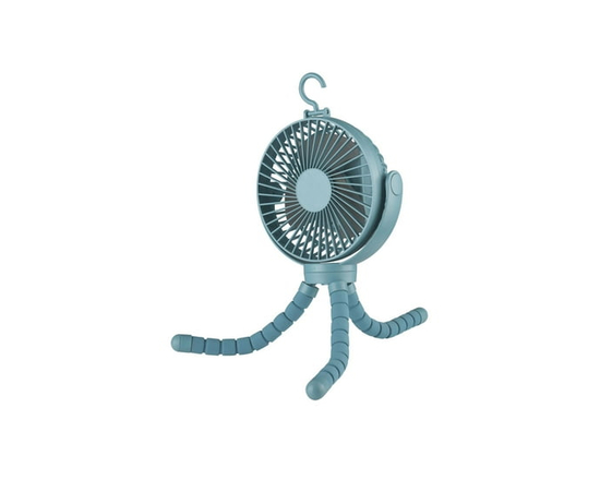 Mainstays Rechargeable Personal Flex Fan ,Blue