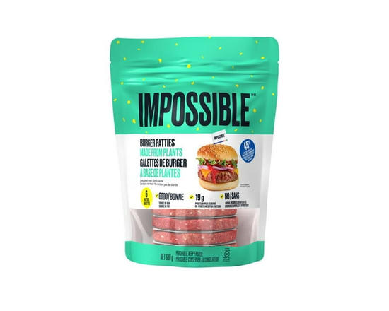 Impossible Foods Plant Based Frozen Burger Patties, 680 g - 6 ct