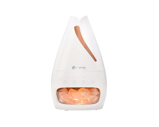 PureGuardian H1117W 3-In-1 Ultrasonic Humidifier with Himalayan Salt Lamp and Aroma Tray