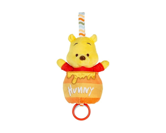 Kids Preferred Disney Baby Winnie The Pooh Pulldown Honeypot Ziggle Multi Sensory Activity Toy with Pull Down Rings for a Jiggle and On The Go Fun