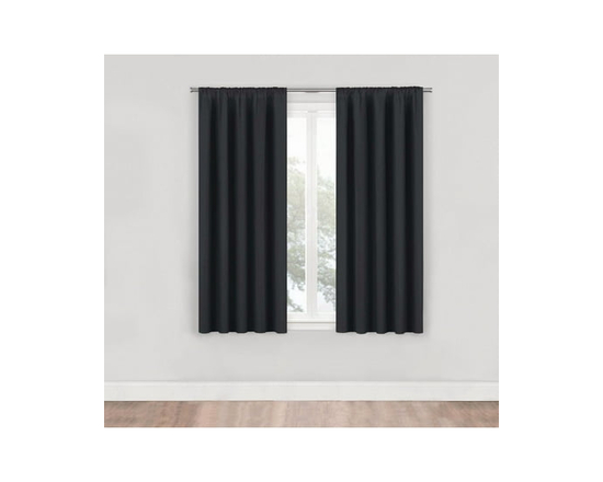 Paire de panneaux de fenêtre 100 % occultants de 63 po Mainstays - 63" (Noir)