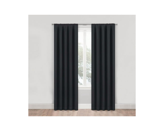 Paire de panneaux de fenêtre 100 % occultants de 63 po Mainstays - 84" (Noir)