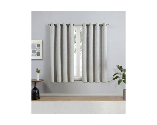 Eclipse Avery 63" Grommet Blackout Window Curtains Panel - 84" (Linen)