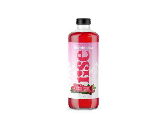 RISE Kombucha Hibiscus & Rose Hips