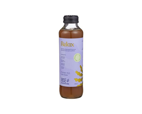Rise Botanicals Relax Lime Ginger Sparkling Adaptogenic Beverage
