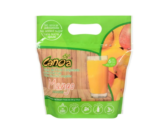 Canoa frozen Mango pulp - 6x 90 g