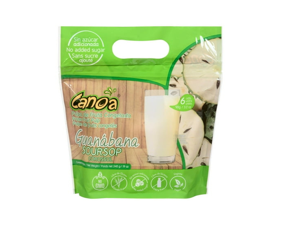 Canoa frozen soursop pulp - 6x 90 g