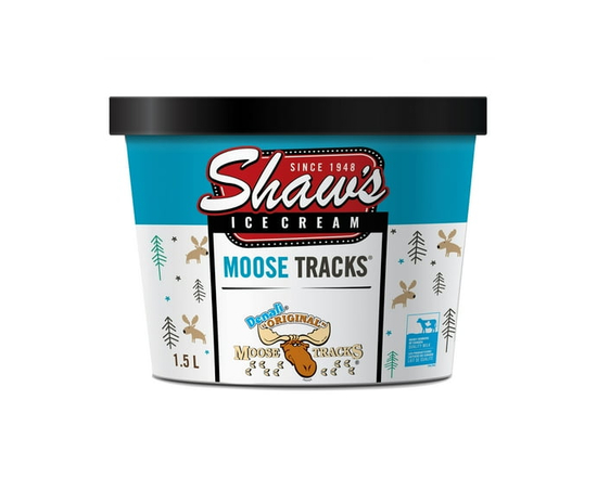 Shaw's Moose Tracks Ice Cream 1.5L - 1.5L