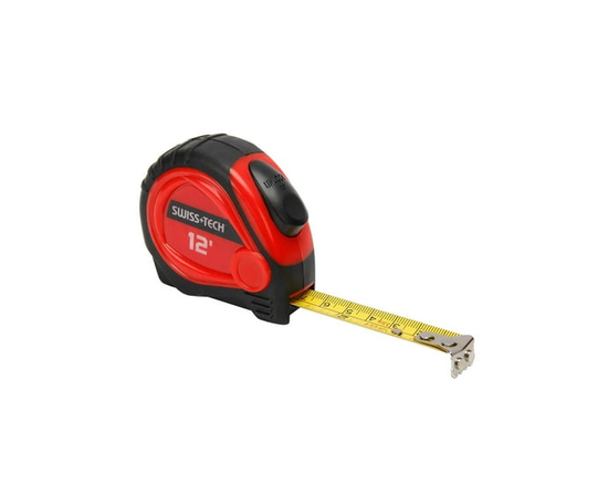 Swiss Tech 12FT/3.5M Tape Measure,Self Locking