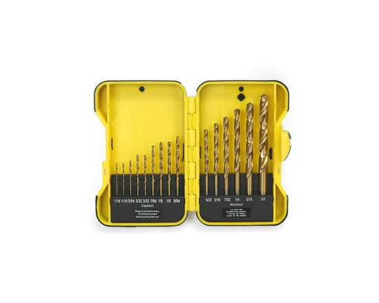 WorkPro titane enduit HSS foret Set-15 pièce, boîtier en plastique - 15