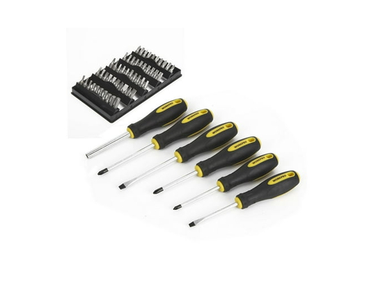 WorkPro Screwdriver & Bits Set -56 Piece,Cr-V - 59