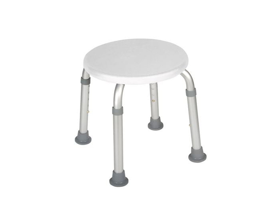 Drive Medical White Adjustable Height Bath Stool - Universal