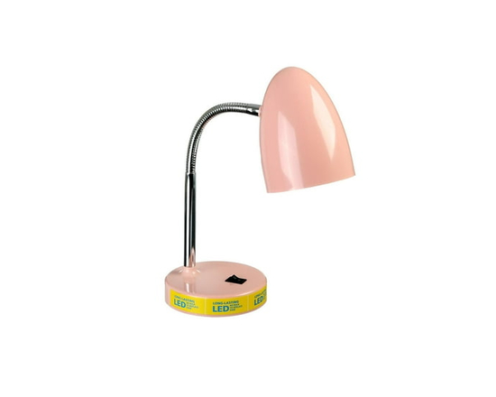 Lampe de bureau DEL moderne Mainstays, plastique rose - Autre