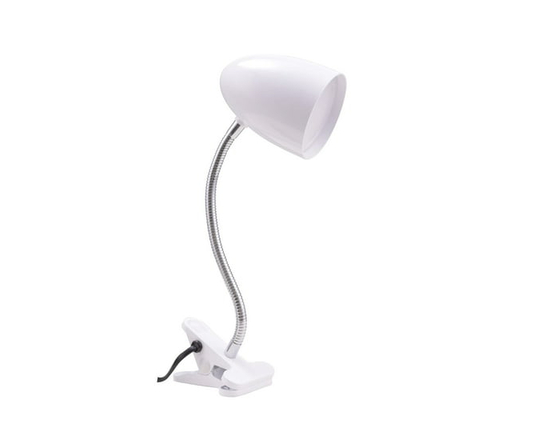 Lampe à pince DEL moderne Mainstays, plastique blanc - Autre