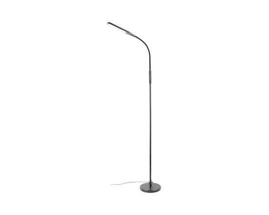 Mainstays Modern LED Floor Lamp, Matte Black, 4 Brightness & 4 CCT Settings - Other