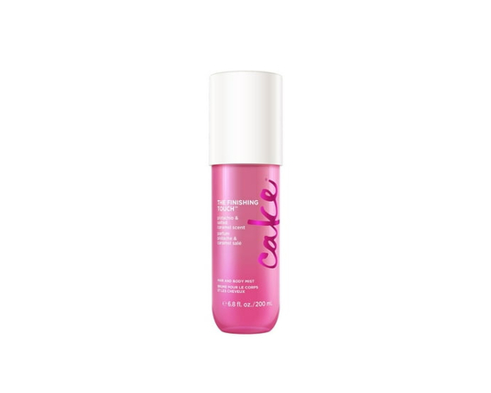 Cake Beauty Brume pour le Corps et les Cheveux, la Touche Finale - Vitamine E & Huile d'Argan - Parfum Pistache & Caramel Salé - 6.8 Fl Oz - 6,8 fl oz