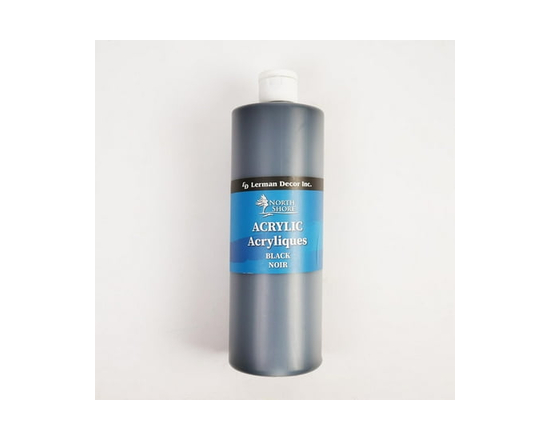 North Shore acrylic black paint - 750ml