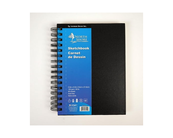 North Shore's spiral sketchbook 5.5" x 8.5"