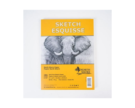 North Shore sketch pad 9"X12"
