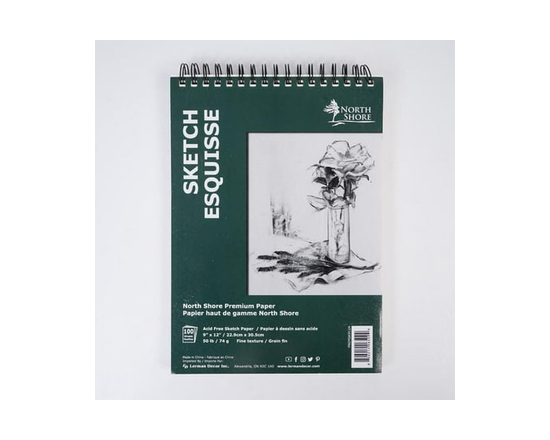 North Shore sketchpad 9"X12"