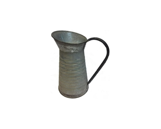 GALVENIZED METAL PITCHER