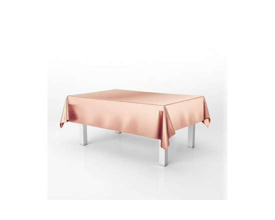 Rose gold tablecloth foil - 54" x 103"