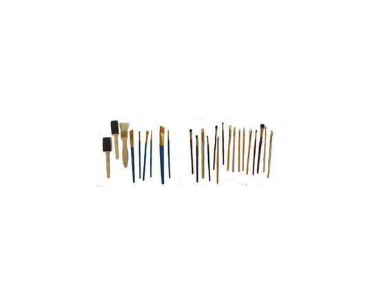 Value Pack Paint Brushes 25 pieces