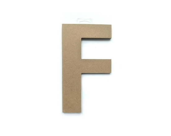 Lerman decor's wood letter F - 9"