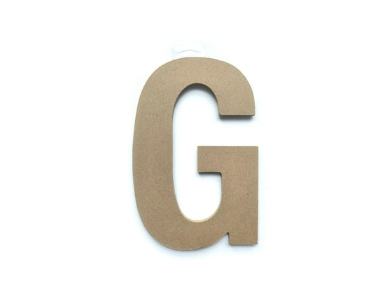 Lerman decor's wood letter G - 9"
