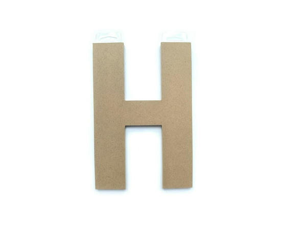 Lerman decor's wood letter H - 9"