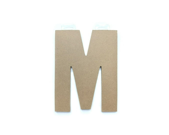 Lerman decor's wood letter M - 9"