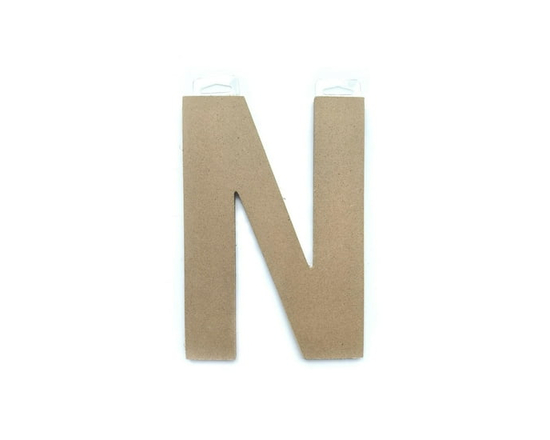 Lerman decor's wood letter N - 9"