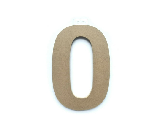 Lerman decor's wood letter O - 9"