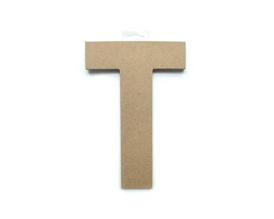 Lerman decor's wood letter T - 9"