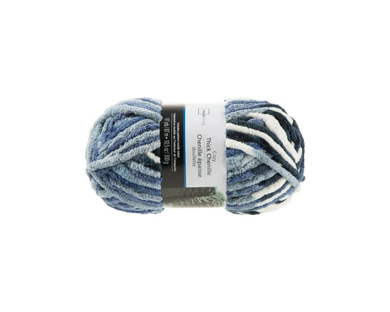 Mainstays  thick chenille yarn  white (Breeze)