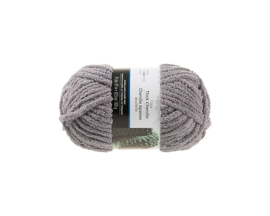 Mainstays  thick chenille yarn  white (Grey)