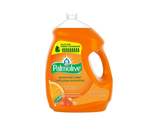 Palmolive Essential Clean Liquid Dish Soap, Orange Tangerine Scent - 4.27 L - 4.27 L