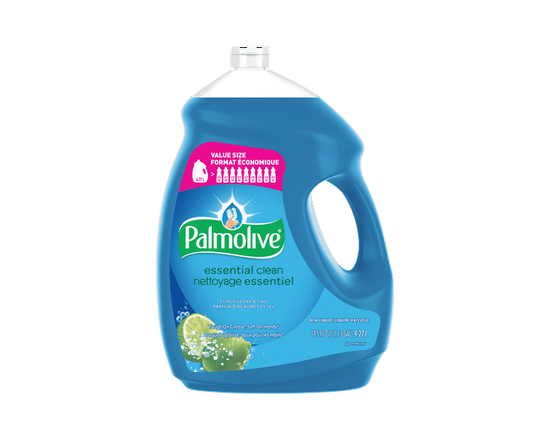 Palmolive Essential Clean Liquid Dish Soap, Citrus Scent + Salt - 145 Fluid Ounce - 4.27 L