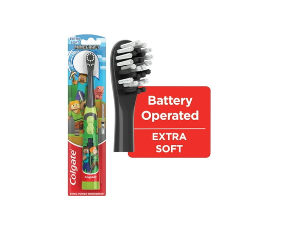 Colgate Kids Battery Powered Minecraft Toothbrush, 1 Count - 1 ct